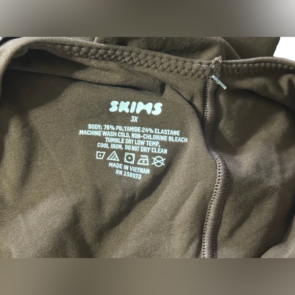 NWT Skims Fits Everybody High Cut Body Suit Sz 3X Color Cocoa - Picture 5 of 10